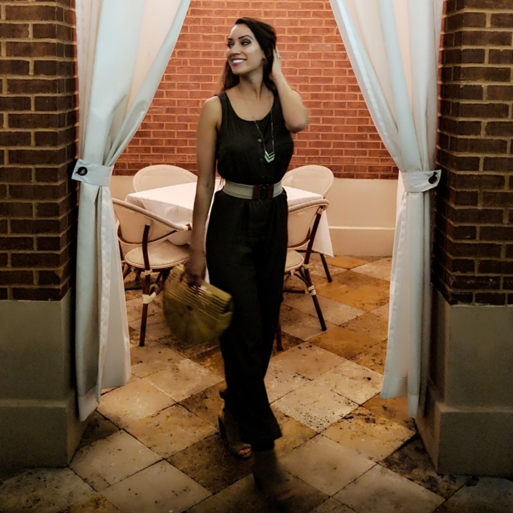 Silky olive green jumper